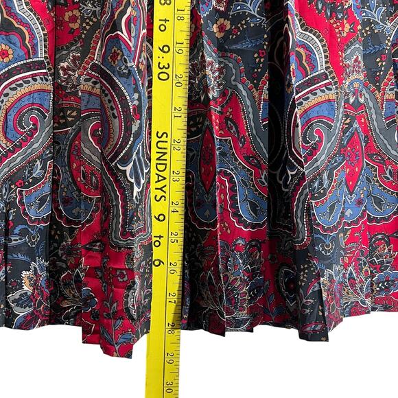 Alfred Dunner Petite Vintage Size 10 Floral Paisley Elastic Waist 2-Piece Skirt - Picture 5 of 12